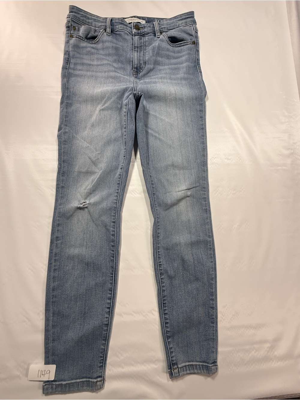 Liverpool Light Blue High-Rise Skinny Jeans